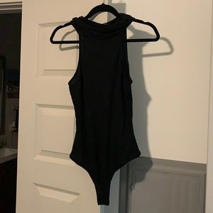 Turtleneck short sleeve bodysuit